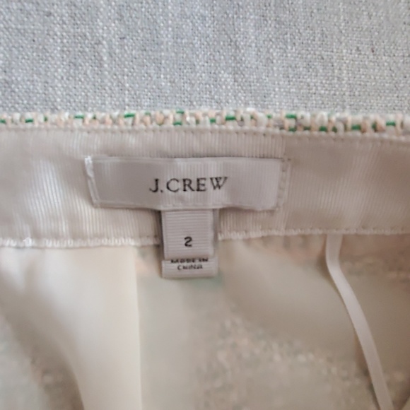 J Crew Cream Glitter Tweed Mini Skirt - Picture 4 of 6
